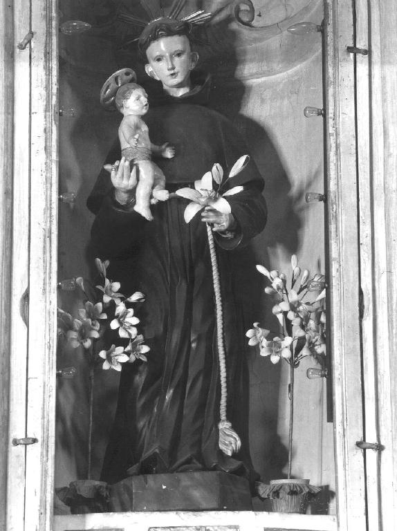 Sant'Antonio da Padova col Bambino (statua) - ambito piacentino (sec. XIX)