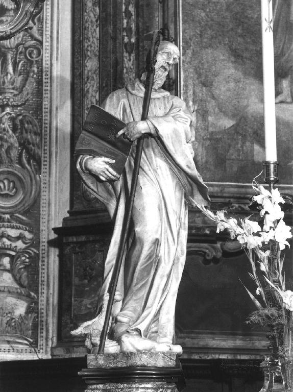 San Benedetto (statua) - ambito emiliano-lombardo (sec. XVIII)