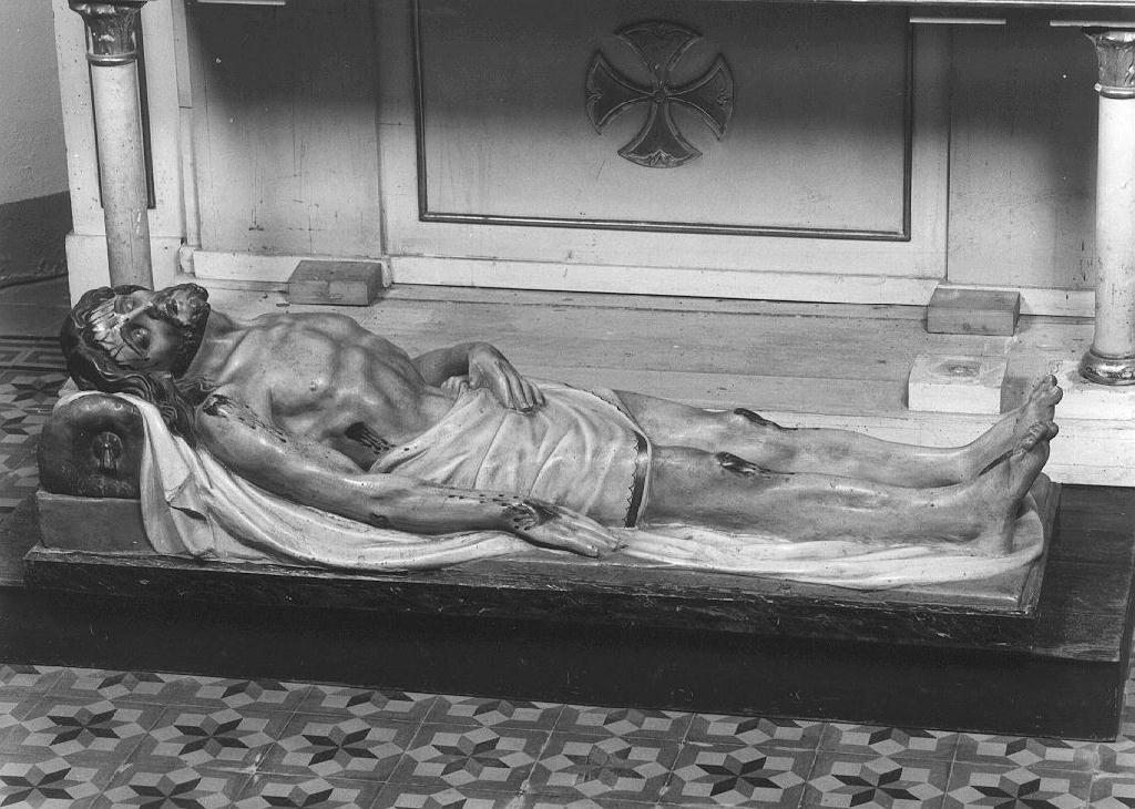 Cristo morto (statua) - produzione Italia settentrionale (prima metà sec. XX)