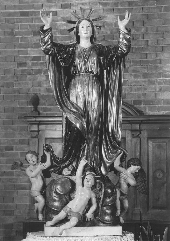 Madonna Assunta (statua) di Borella Domenico (sec. XIX)