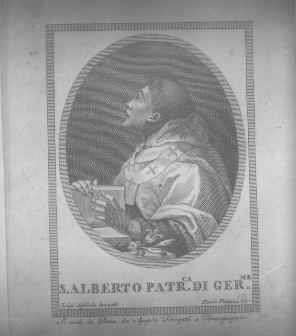 San Alberto (stampa, serie) di Fontana Pietro, Agricola Luigi (fine sec. XVIII)