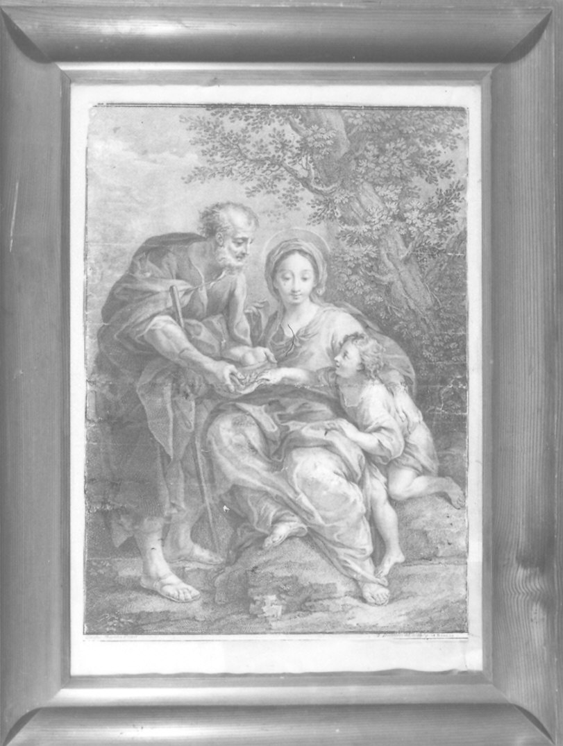 Sacra Famiglia (stampa) di Bertolozzi Francesco, Maratta Carlo (seconda metà sec. XVIII)