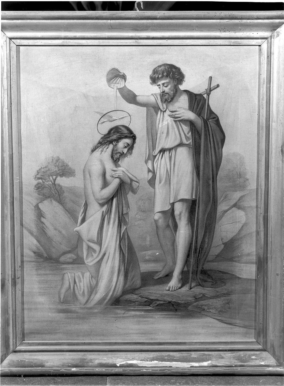 Battesimo di Cristo (stampa) - ambito italiano (prima metà sec. XX)