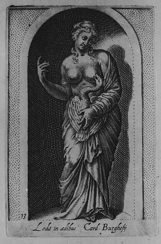 Leda e il cigno (stampa, serie) di Thomassin Philippe (sec. XVII)
