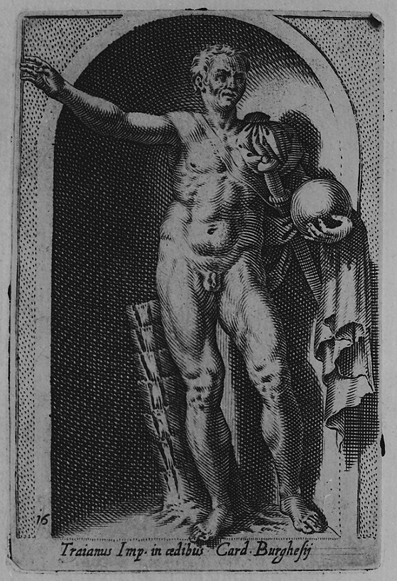 Traiano (stampa, serie) di Thomassin Philippe (sec. XVII)