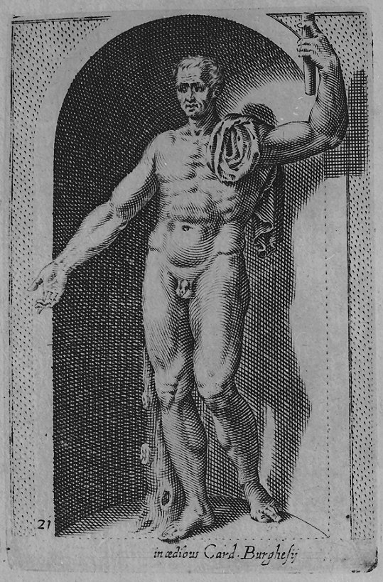 Nudo virile (stampa, serie) di Thomassin Philippe (sec. XVII)