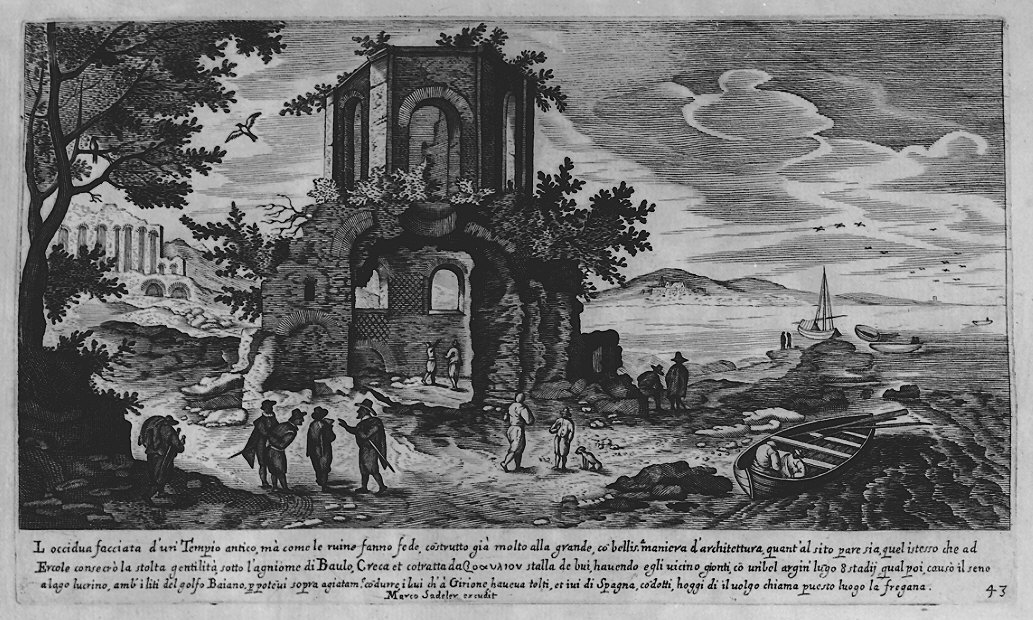 Paesaggio con rovine (stampa, serie) di Sadeler Egidius II, Sadeler Marcus Christoph (sec. XVII)