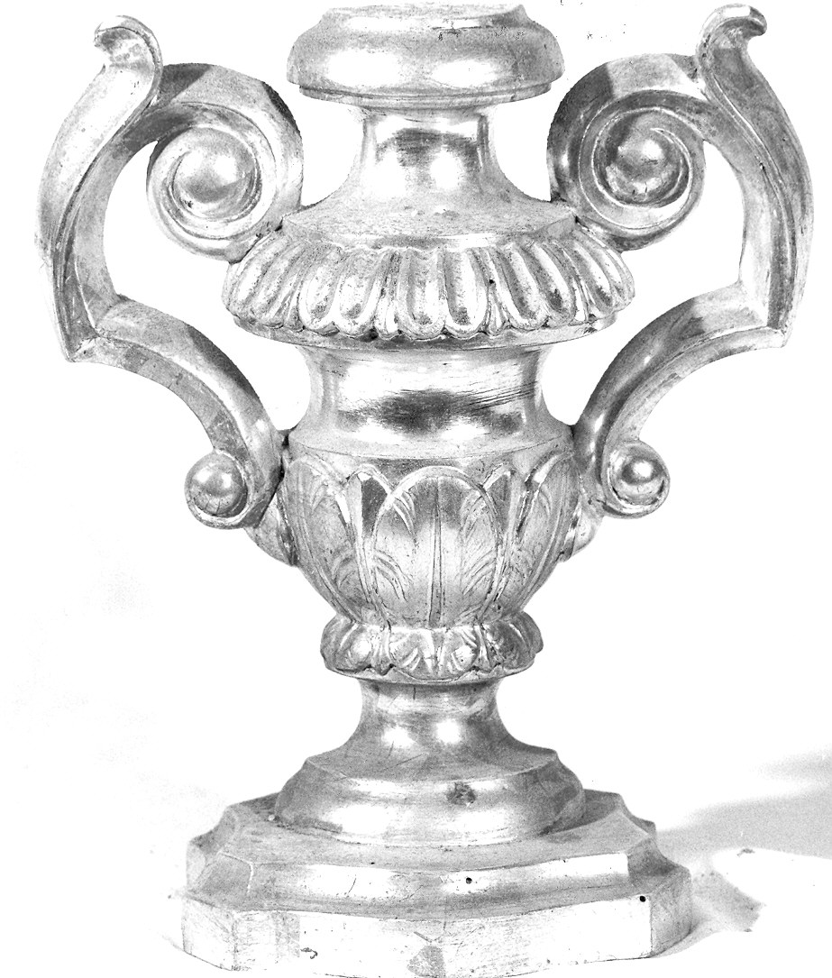 vaso d'altare con composizione floreale - ambito parmense (sec. XVIII)