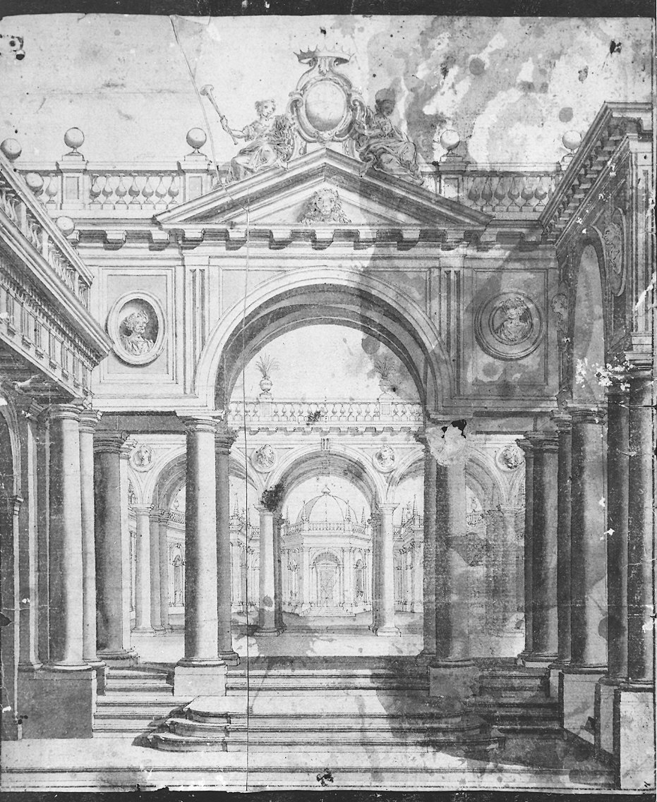 scenografia (disegno) - ambito Italia settentrionale (fine/inizio secc. XVIII/ XIX)