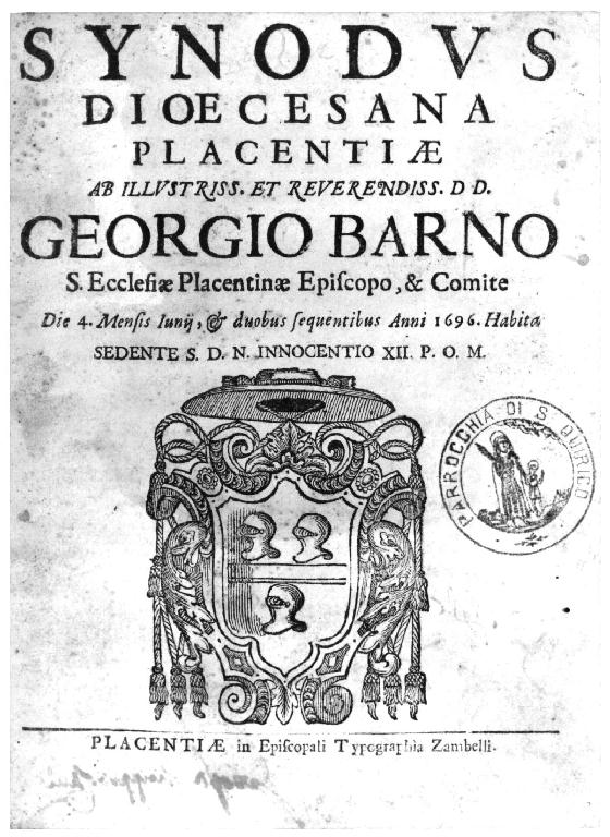 stemma cardinalizio (stampa) - ambito piacentino (sec. XVII)