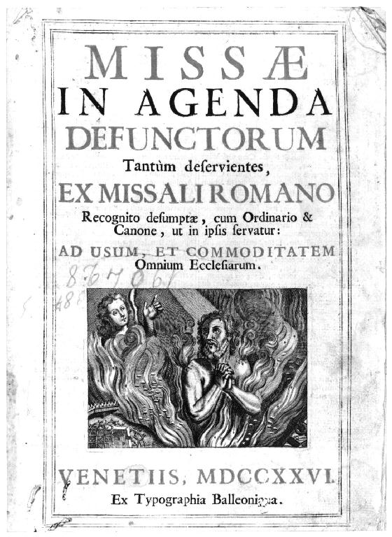 anime del purgatorio (stampa) - ambito veneziano (sec. XVIII)