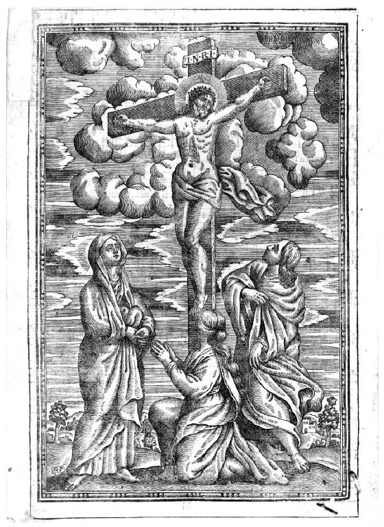 Crocifissione di Cristo (stampa) - ambito veneziano (sec. XVIII)
