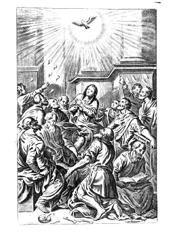Pentecoste (stampa) di Piccini Isabella (fine/inizio secc. XVII/ XVIII)