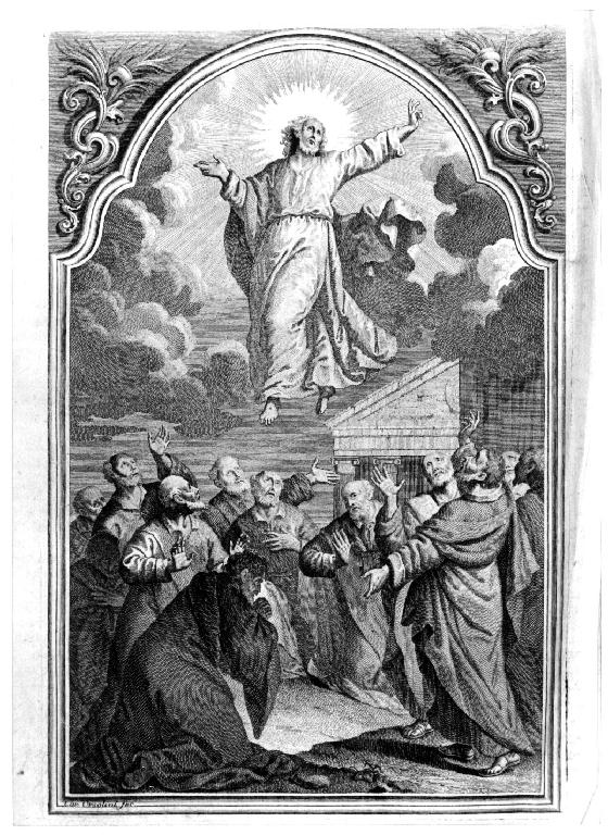 Ascensione di Cristo (stampa) di Orsolini Carlo (sec. XIX)