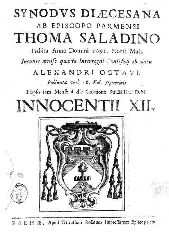 stemma cardinalizio (stampa, serie) - ambito parmense (sec. XVII)