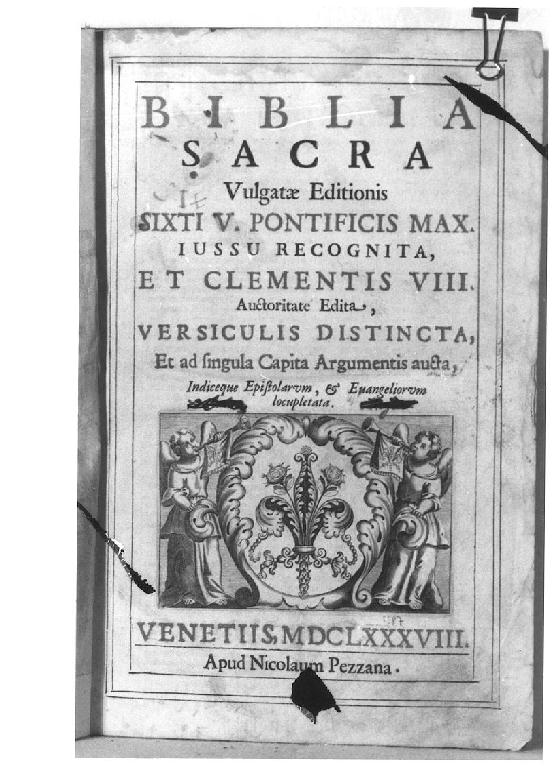 un Papa e Mosè (?) (stampa) di Piccini Isabella (sec. XVII)