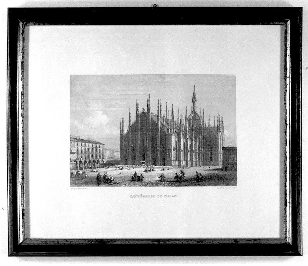 veduta del Duomo di Milano (stampa, serie) di Rouargue Adolphe, Rouargue Emile (metà sec. XIX)