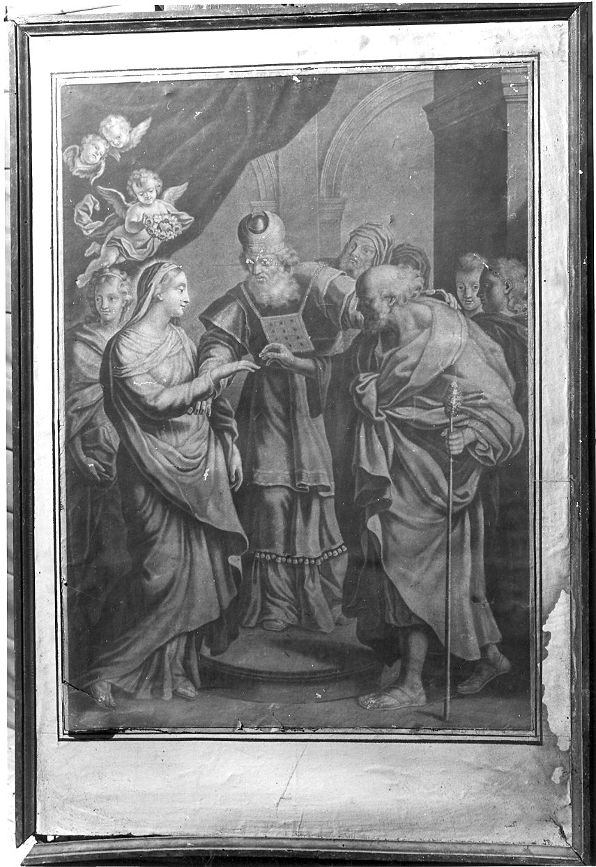 Il Matrimonio della Vergine (stampa) di Gottfrid Eichter (seconda metà sec. XVIII)