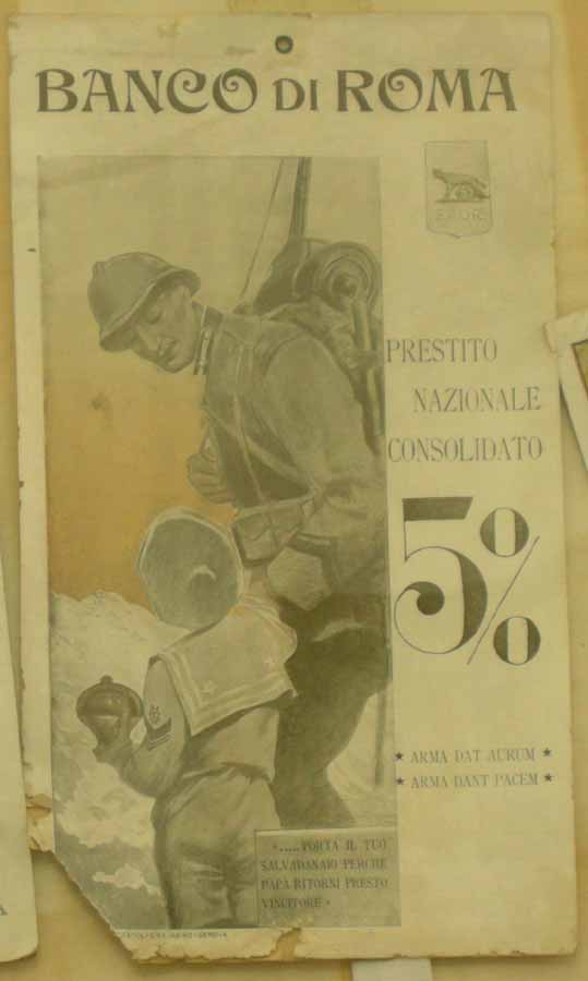 Locandina di propaganda alla sottoscrizione (stampa) di Craffonara Aurelio (prima metà sec. XX)