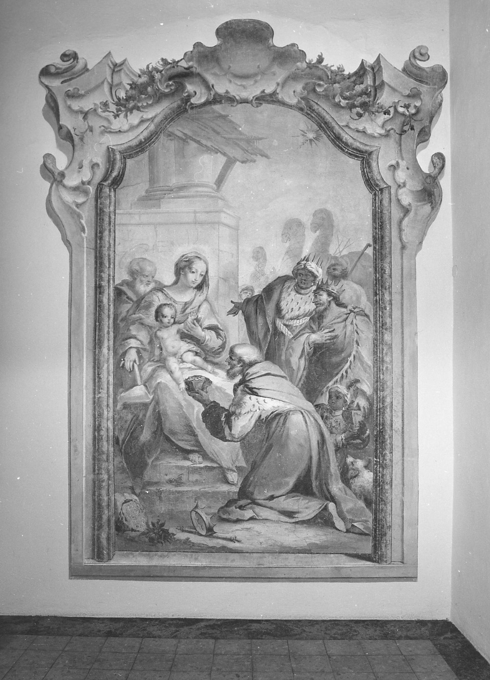 adorazione dei Re Magi (dipinto) - ambito lombardo (sec. XVIII)