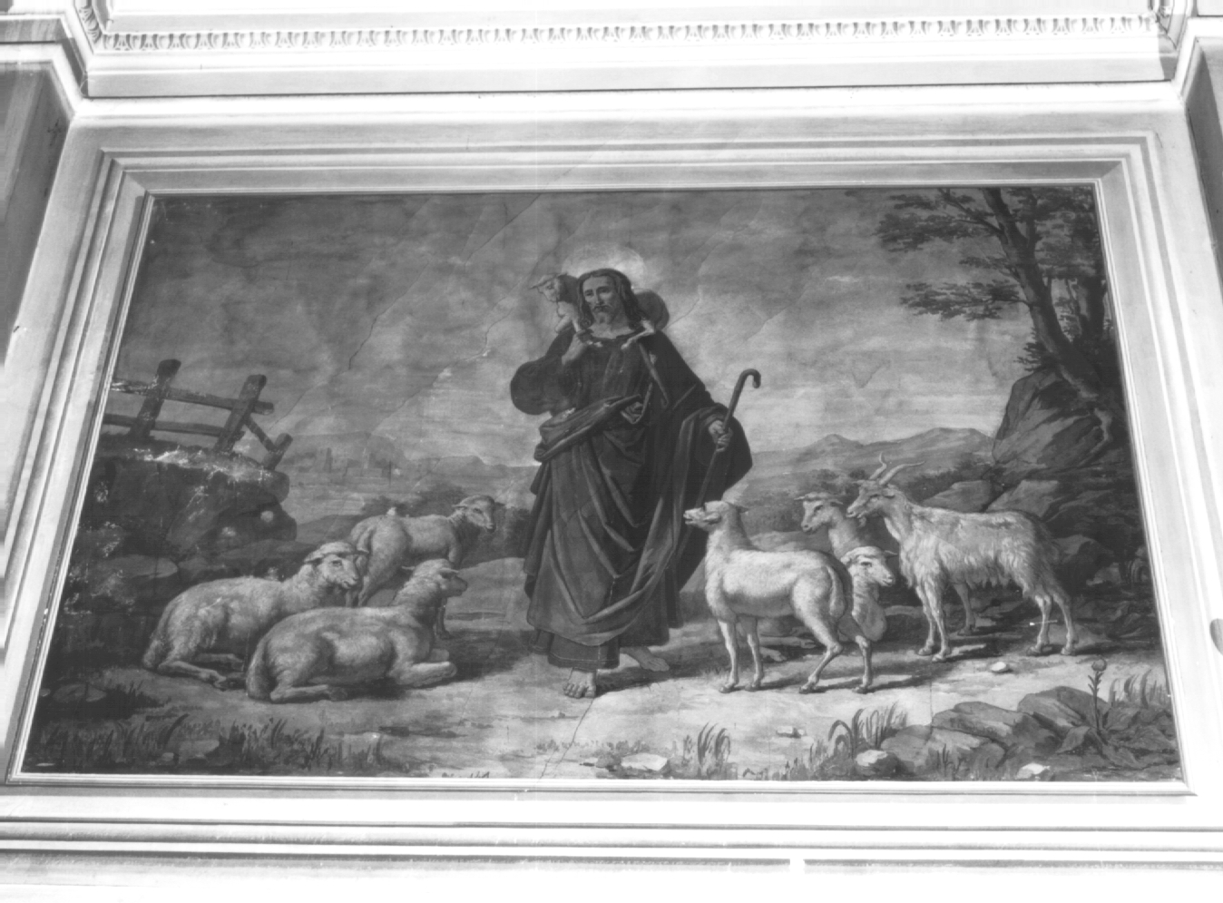 Cristo Buon Pastore (dipinto) - ambito Italia nord-orientale (sec. XIX)