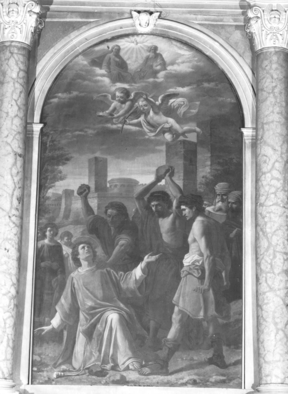 lapidazione di Santo Stefano (dipinto) - ambito Italia nord-orientale (sec. XIX)