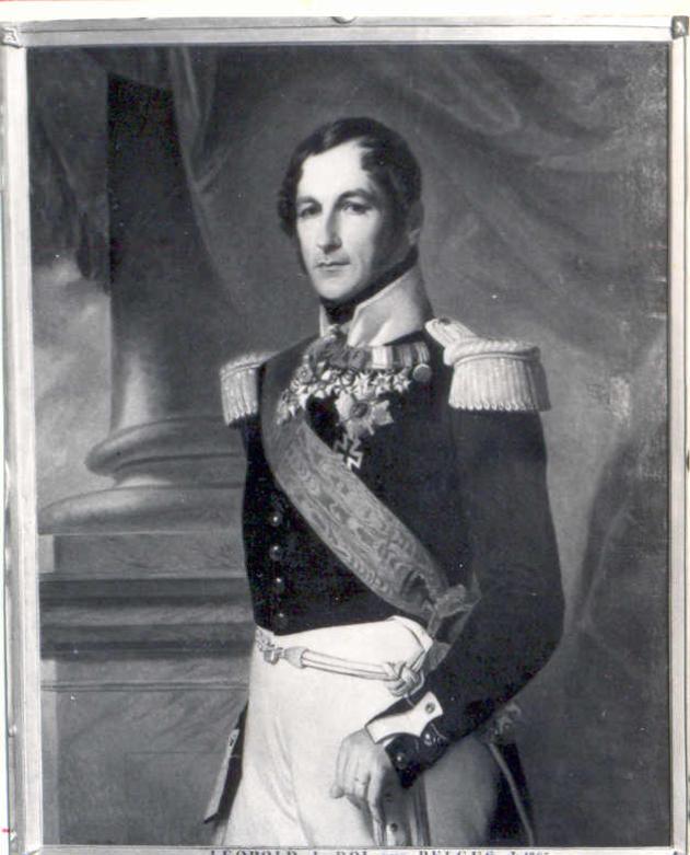 Leopold I Roi des Belges, ritratto di Leopolo I re dei Belgi (dipinto, serie) di Winterhalter Franz Xavier (sec. XIX)