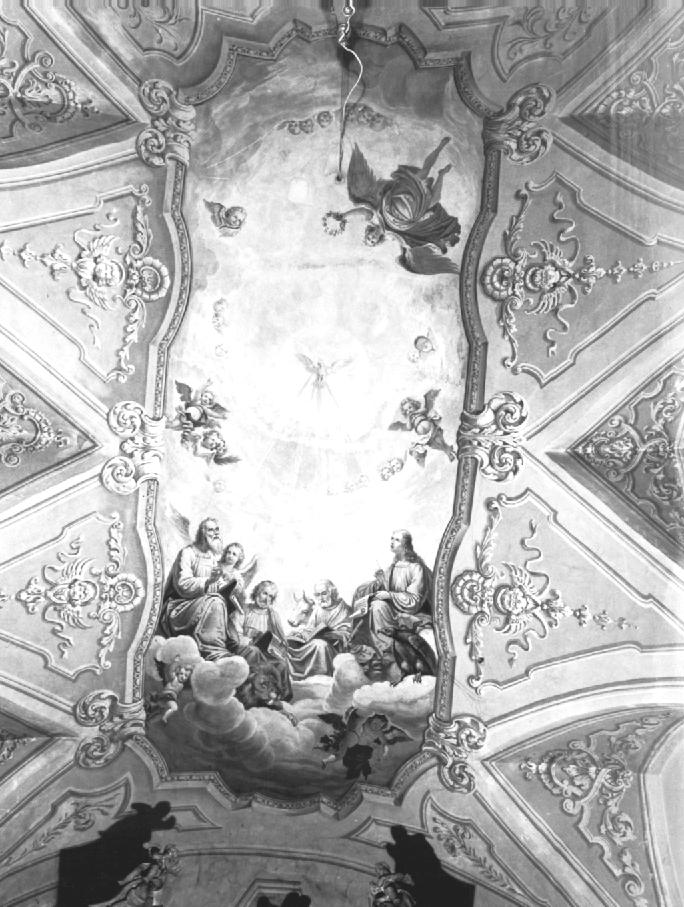 I quattro evangelisti estasiati dal fulgore dello Spirito Santo, Quattro evangelisti (dipinto) di Del Neri Clemente (sec. XX)