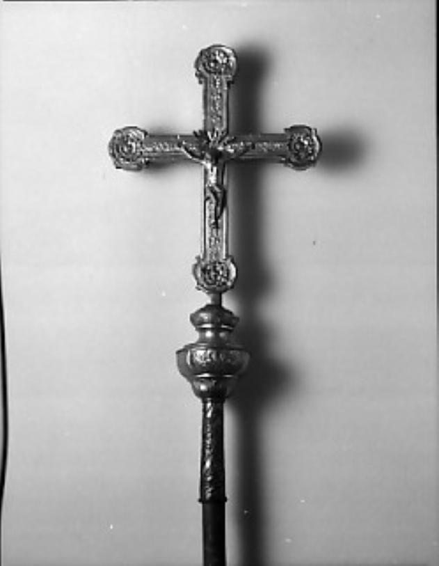 croce processionale - ambito Italia nord-orientale (seconda metà sec. XIX)