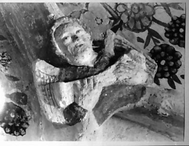 angelo reggicartiglio (rilievo) - ambito Italia nord-orientale (sec. XIX)