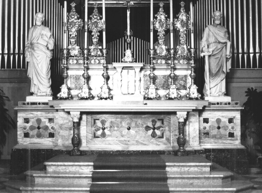 altare maggiore - ambito Italia nord-orientale (sec. XX, sec. XX)