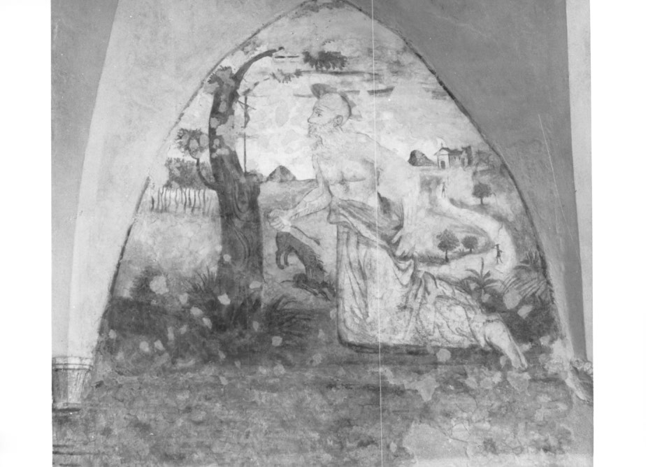 San Girolamo in adorazione della croce (dipinto) - ambito Italia nord-orientale (sec. XVI)