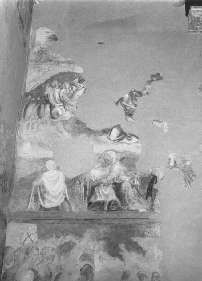 Salita di Cristo al monte Calvario (dipinto) - ambito Italia nord-orientale (sec. XVI)