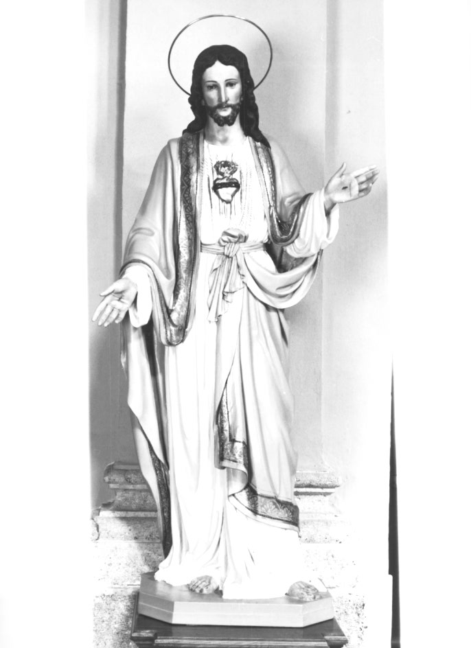Sacro Cuore di Gesù (statua) - ambito Italia nord-orientale (primo quarto sec. XX)