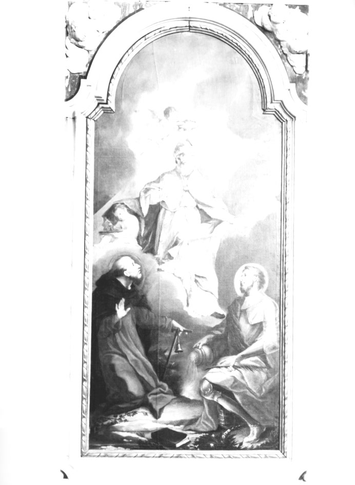 San Nicola di Bari, Sant'Antonio Abate, San Floriano (pala d'altare) - ambito Italia nord-orientale (seconda metà sec. XVIII)