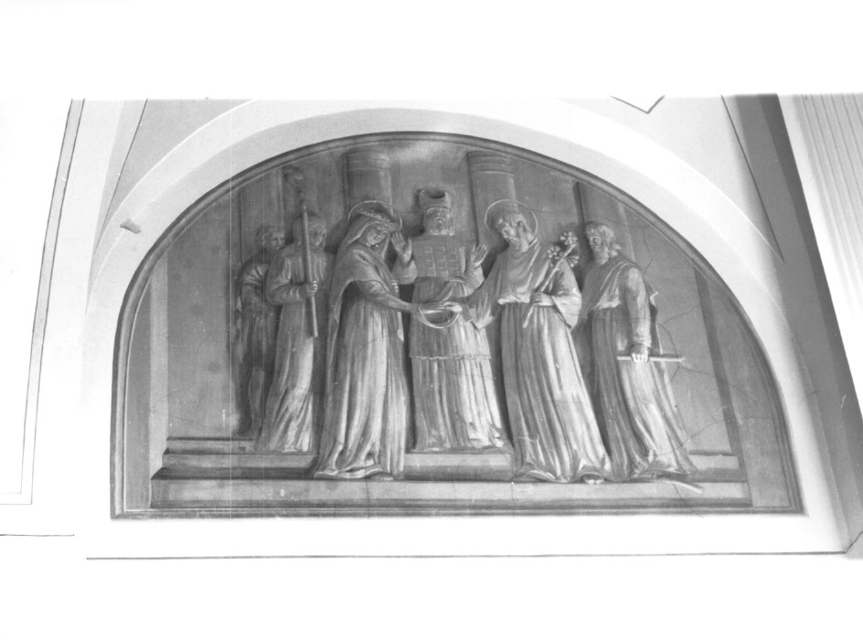 Sposalizio di Maria Vergine (dipinto) - ambito Italia nord-orientale (sec. XX)