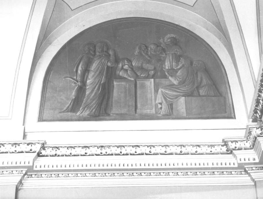 disputa di Gesù con i dottori nel tempio (dipinto) - ambito Italia nord-orientale (sec. XX)