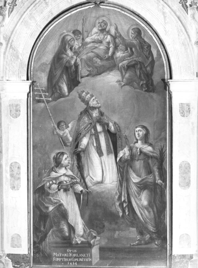Morte di San Giuseppe e Sante (pala d'altare) - ambito Italia nord-orientale (sec. XIX)