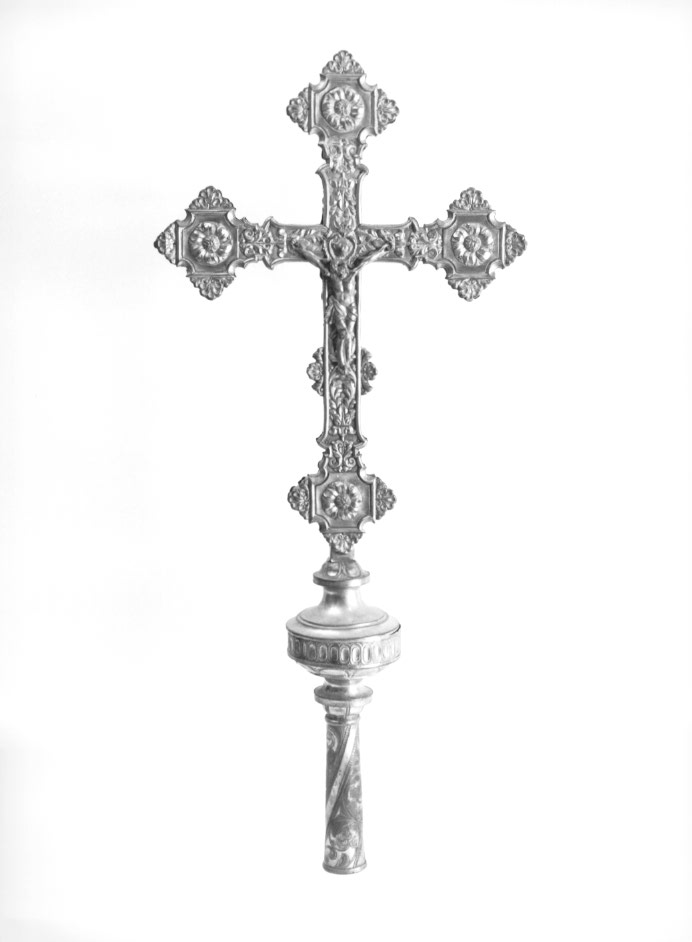 croce processionale - ambito Italia nord-orientale (seconda metà sec. XIX)