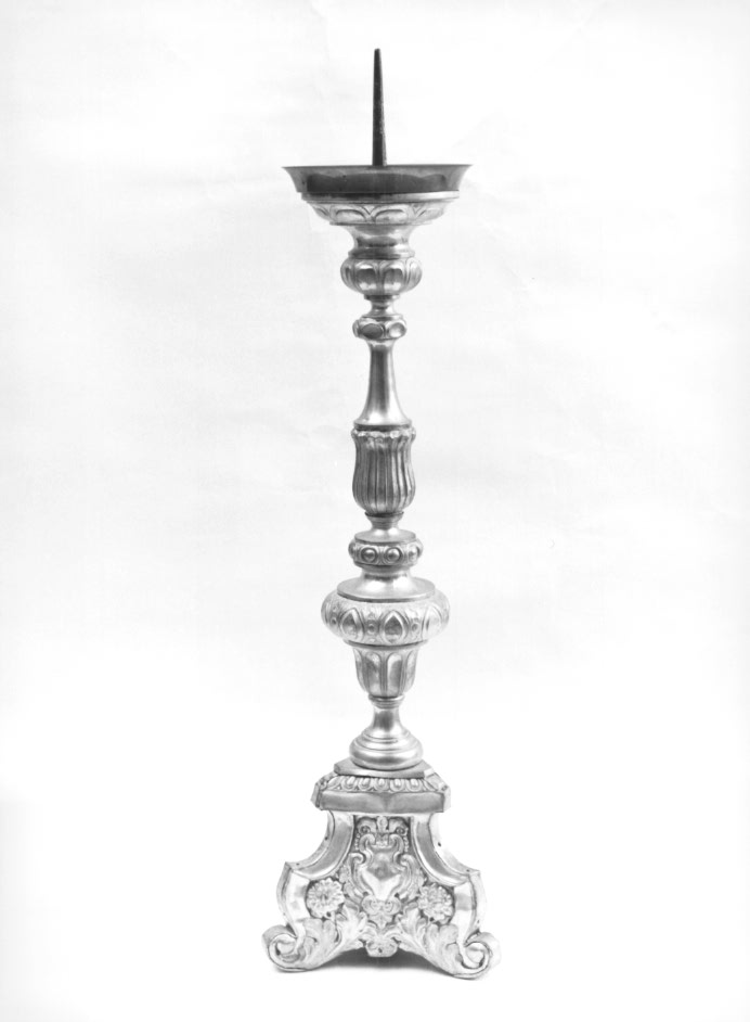 candeliere d'altare - ambito Italia nord-orientale (seconda metà sec. XIX)