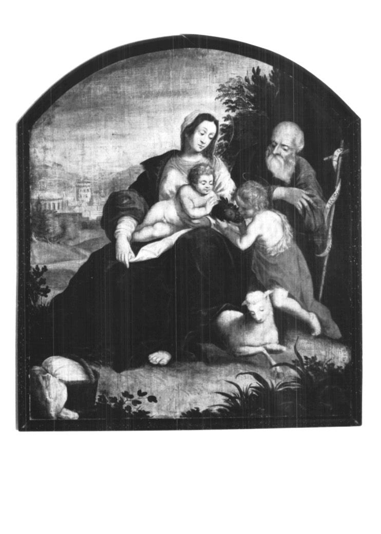 Sacra famiglia con San Giovannino (dipinto) - ambito Italia nord-orientale (sec. XVIII)