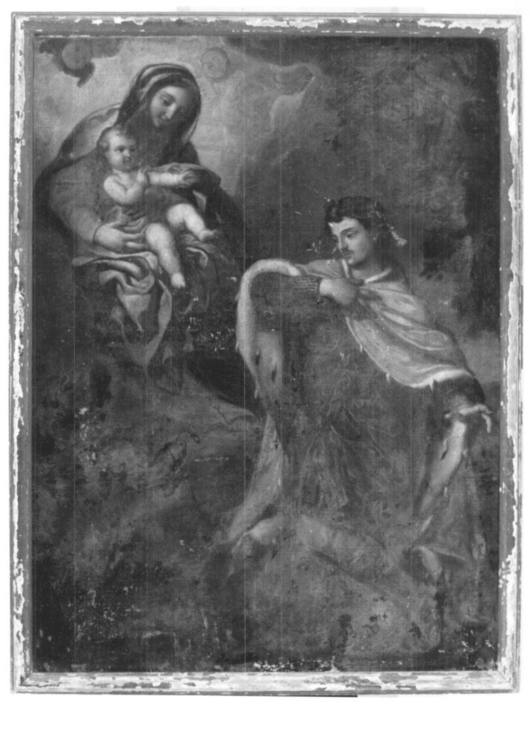 Madonna con Bambino e Sant'Osvaldo (dipinto) - ambito Italia nord-orientale (sec. XVII)