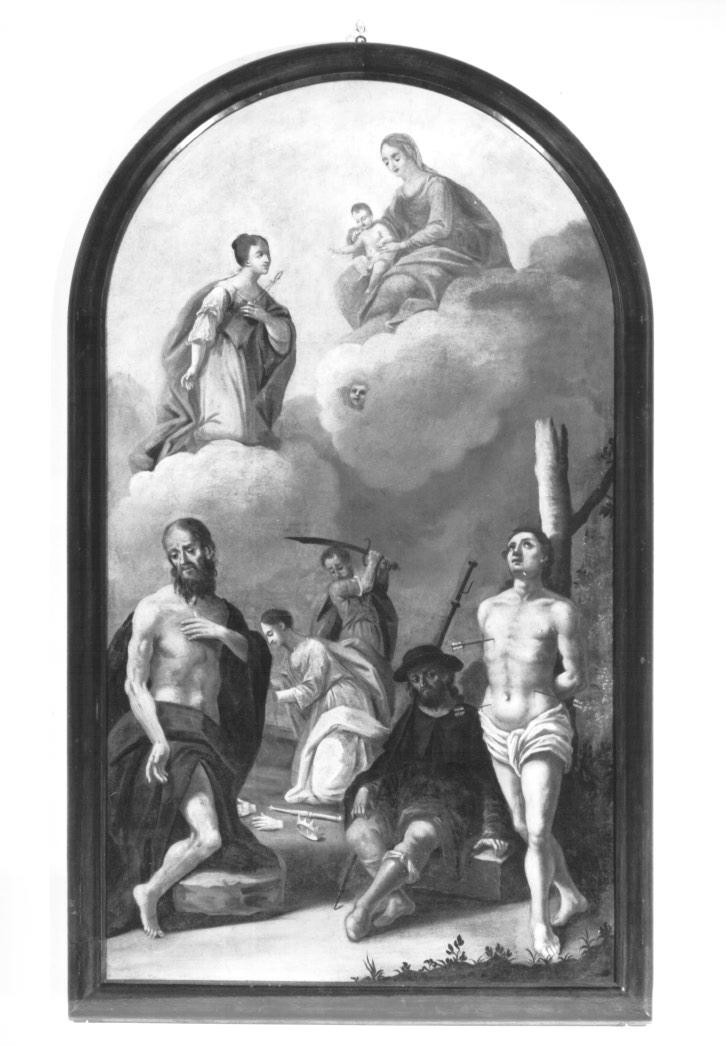 Madonna in Gloria con Bambino e Santi (dipinto) - ambito Italia nord-orientale (sec. XIX)