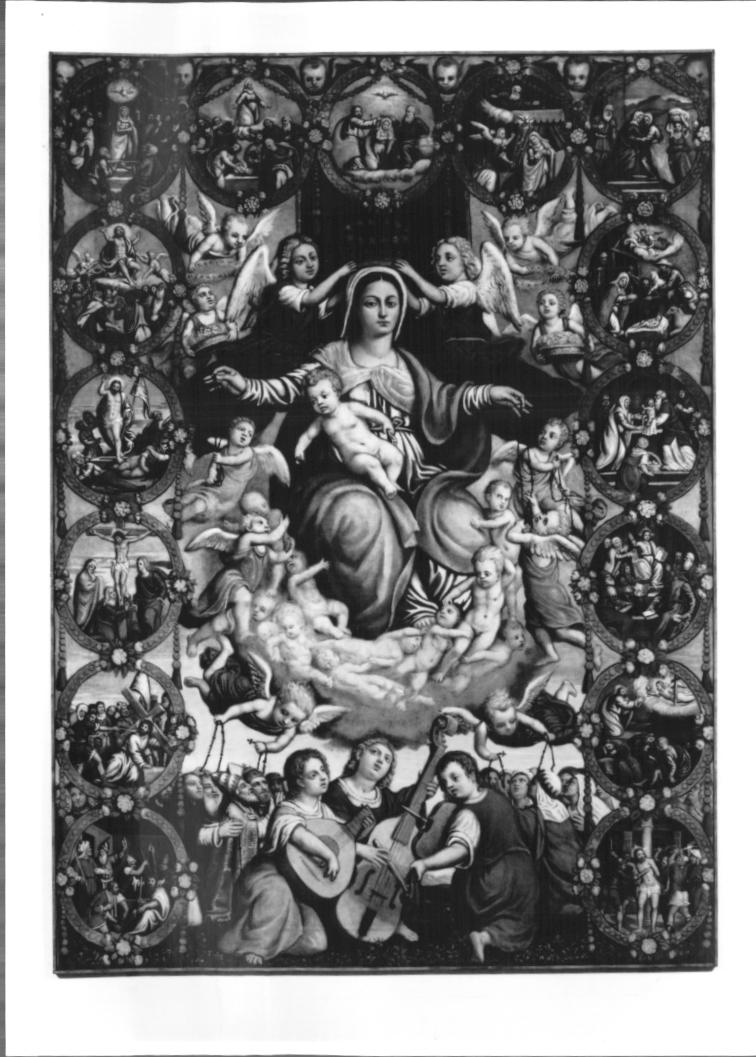 Madonna del Rosario (dipinto) - ambito Italia nord-orientale (sec. XVI)