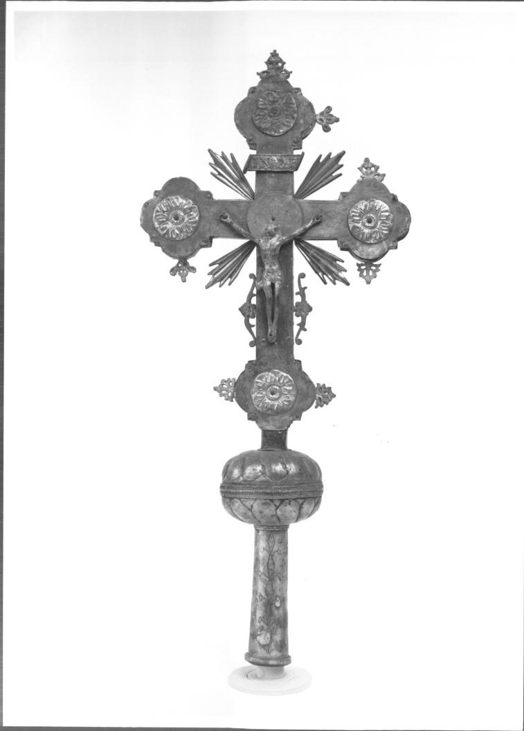 croce processionale - ambito Italia nord-orientale (secc. XVI/ XVII)
