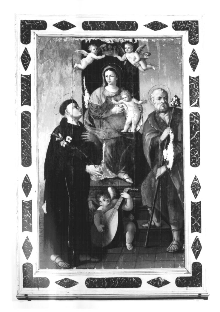 Madonna in trono con Bambino e santi (dipinto) - ambito Italia nord-orientale (fine/inizio secc. XVIII/ XIX)