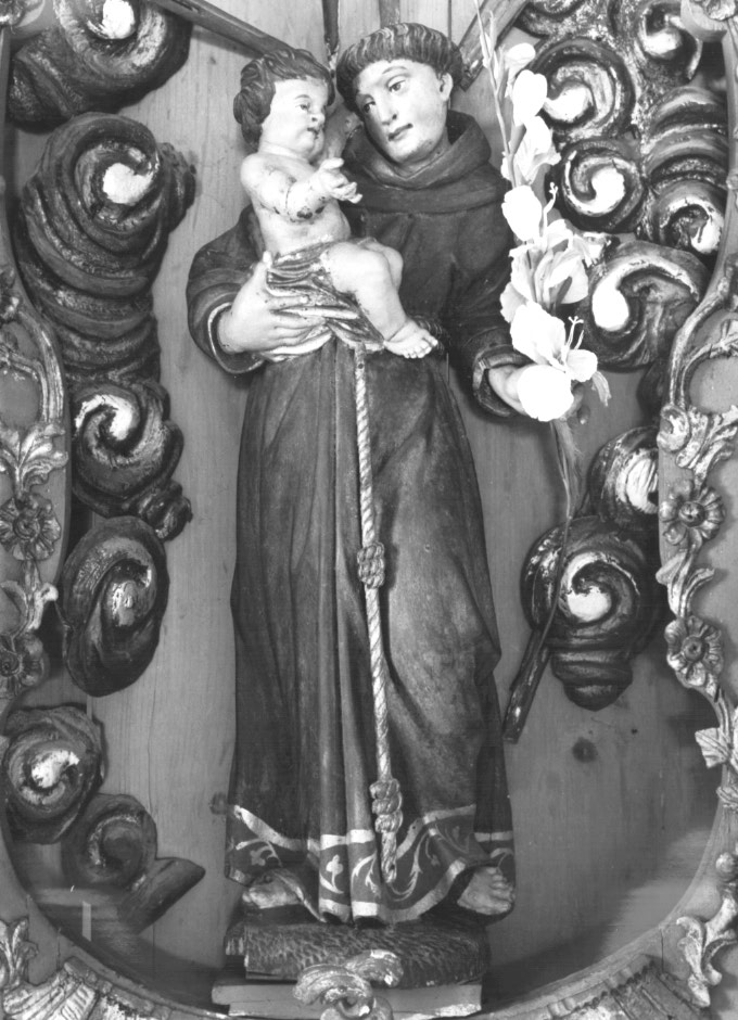 Sant'Antonio da Padova con Gesù Bambino (statua) - ambito Italia nord-orientale (sec. XIX)