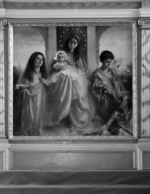 Madonna con Bambino e santi (dipinto) - ambito Italia nord-orientale (prima metà sec. XX)