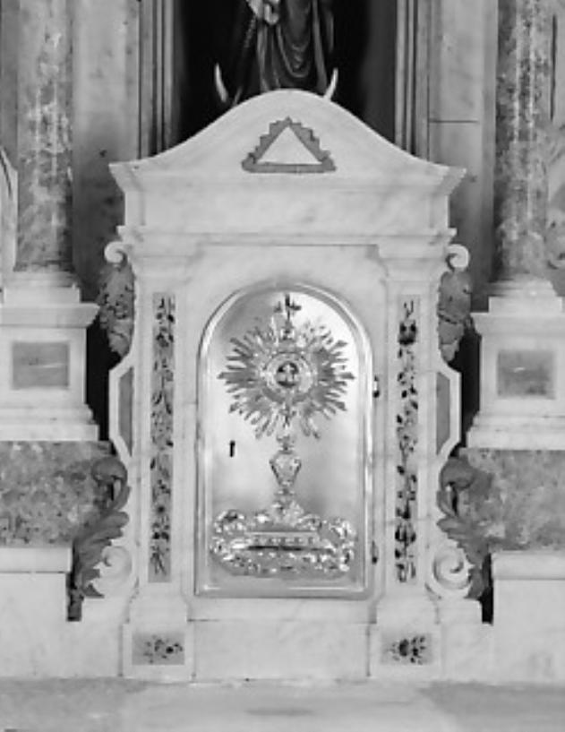 tabernacolo - a frontale architettonico - ambito Italia nord-orientale (secc. XIX/ XX)