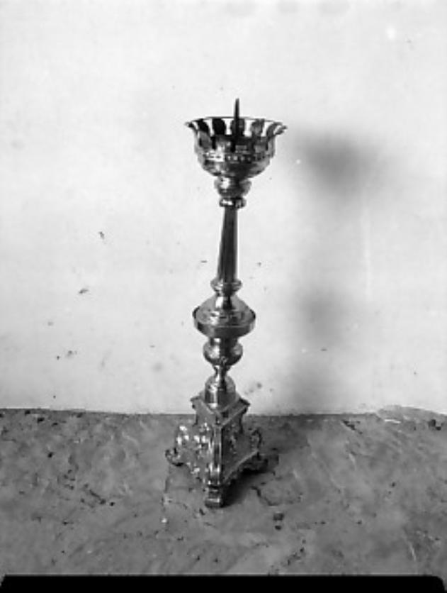 candeliere d'altare - ambito Italia nord-orientale (sec. XIX)